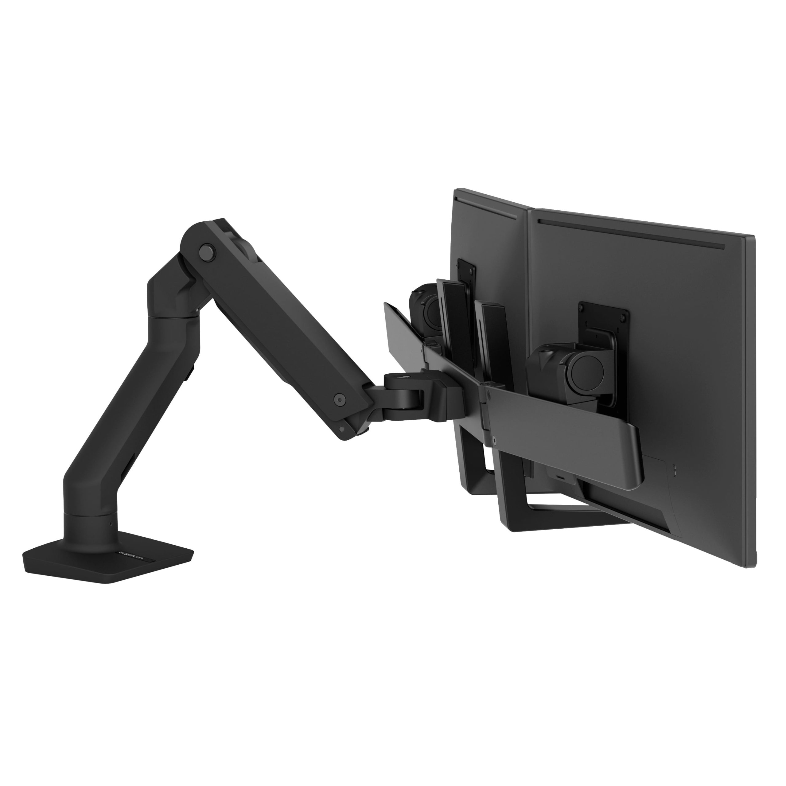 Ergotron HX Desk Dual Monitor Arm, Black