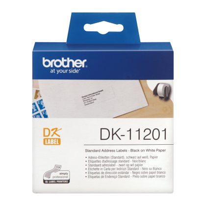 Brother DK-11201 Standard Address Labels – 29 × 90 mm – Brother