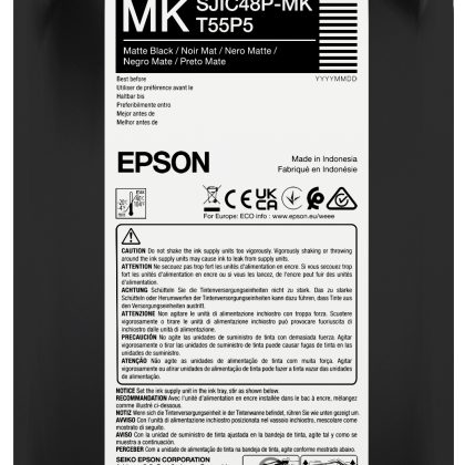 Epson SJIC48P-MK Matt Black Ink Cartridge 480ml for ColorWorks C8000e – Epson, 1