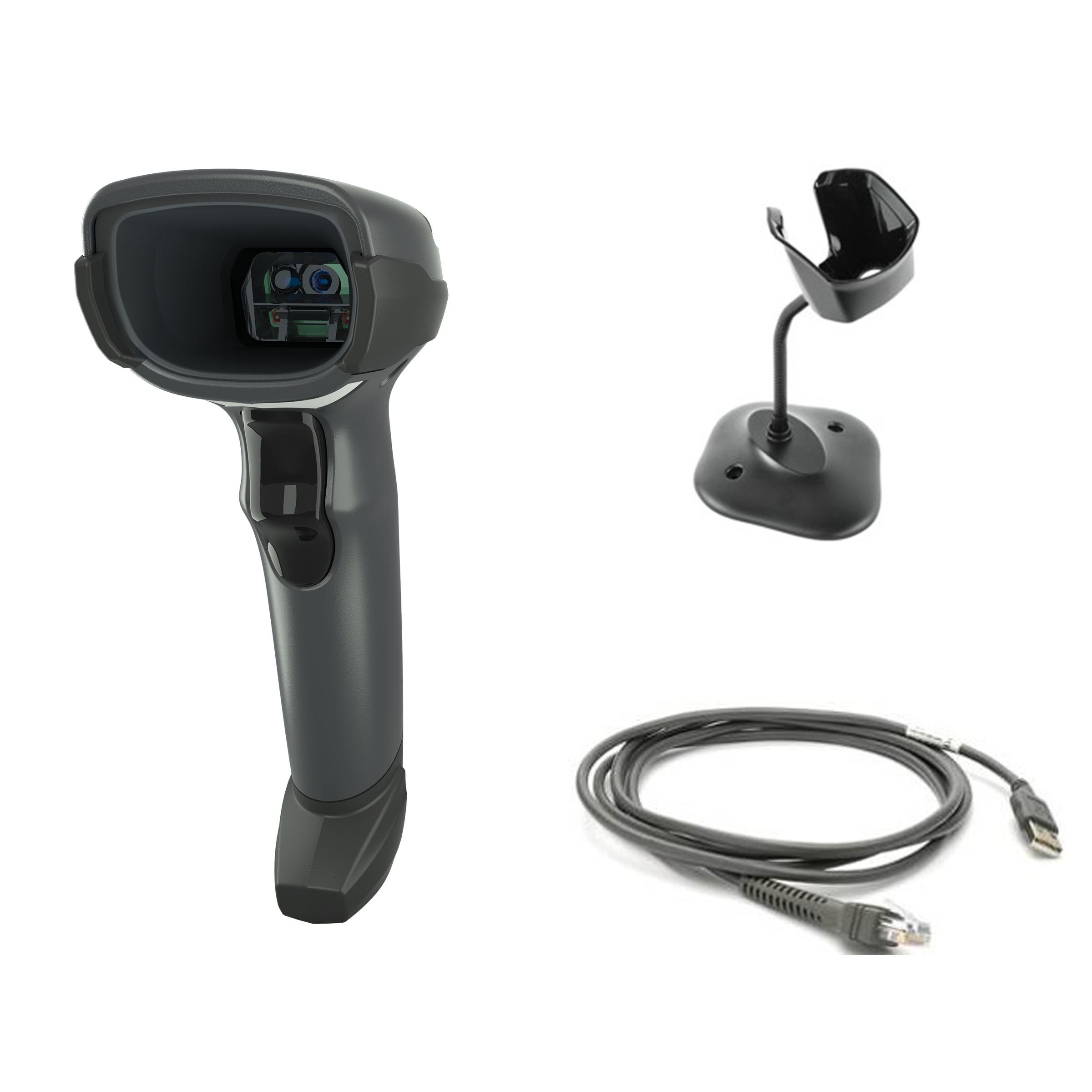 Zebra DS4608 2D SR USB Scanner Kit, Black, 3 Pack – Zebra