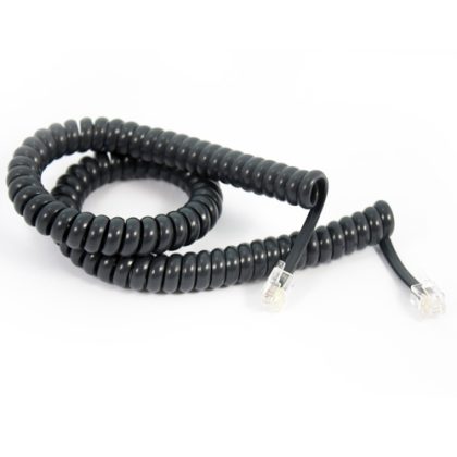 *LS Yealink CAB-T27/9 Spiral Curly Cable for Handset T27 and T29, RJ9 (4P4C) port for both the handset and the headset SPC-2.5M – Yealink