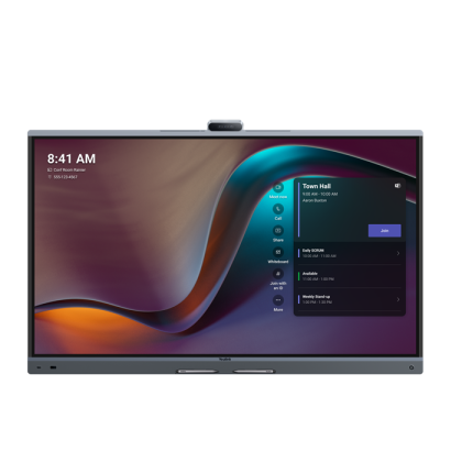 Yealink MB65Pro-A02 65'' MeetingBoard Pro Teams Rooms display, 4K touchscreen, 3x50MP cameras, 16 MEMS microphones, IntelliFocus, BYOD, Zoom Rooms – Yealink