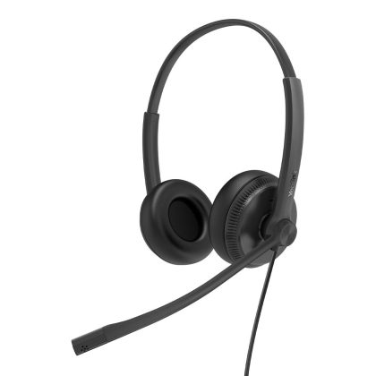 Yealink UH34 Dual UC USB Headset, Lightweight, All Day Wearing Comfort, Ear Wideband Noise Cancelling Microphone, Leather Ear Cushions, USB-A – Yealink
