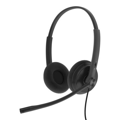 Yealink UH34 Lite Dual Teams USB Headset, Lightweight, All Day Wearing Comfort, Ear Wideband Noise Cancelling Microphone, Foamy Ear Cushions, USB-A – Yealink