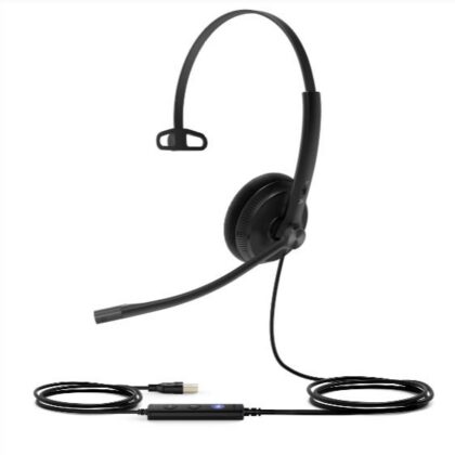 Yealink UH34-L-M-MS UH34 Lite Mono USB Headset for Microsoft Teams, USB-A – Yealink