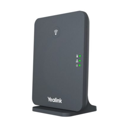 Yealink W70B Wireless DECT IP Base Station for Small and Medium-Sized Businesses, Pairing with up to 10 W73H/W57R/W59R, Up to 20 Simultaneous Calls – Yealink