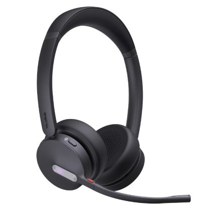 *LS Yealink WH64 Hybrid Dual UC DECT Wireless Headset, DECT Bluetooth Hybrid Wireless Technology, 3-Mic Noise Cancellation, UC Certified, Dongle WDD – Yealink