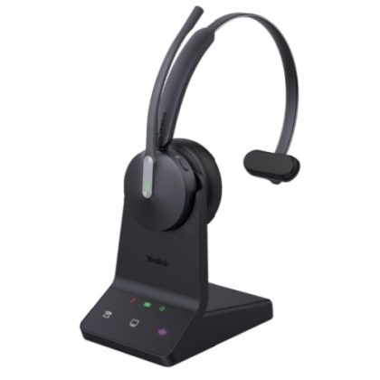 Yealink WH64 Hybrid Mono with Charging Stand, enhanced noise‑cancelling microphone technology, dual connectivity, UC platforms, VoIP desk phones, and – Yealink