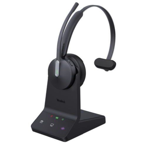 Yealink WH64 Hybrid Mono with Charging Stand, enhanced noise‑cancelling microphone technology, dual connectivity, UC platforms, VoIP desk phones, and – Yealink