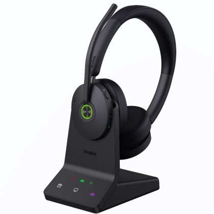 Yealink WH68 Dual UC DECT Bluetooth Wireless Technology, 4-Mic Hybrid ANC, 4-Mic Noise Cancellation, All-Day-Wearing Comfort – Yealink