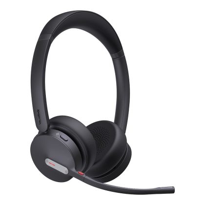 Yealink WHD642 DECT wireless UC headset, dual-ear headset, DECT Bluetooth hybrid, UC, Acoustic Shield 2.0, 200m range, 16hr talk time – Yealink