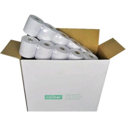 Calibor RO5757B Bond Paper Rolls, 57 x 57 mm, Box of 50 – Calibor