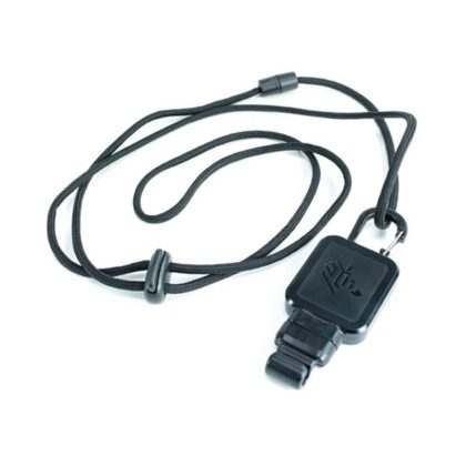 Zebra LNYD-000060W-04 Lanyard, Retractor and Silicone Sleeve for CS60, Midnight Black – Zebra