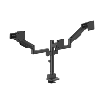 Brateck Modular Mechanical Spring Triple Monitor Arm with Sliders 17'-27' Monitor Weight Capacity (per flat screen):11kg, VESA: 75x75,100x100(LS) – Brateck