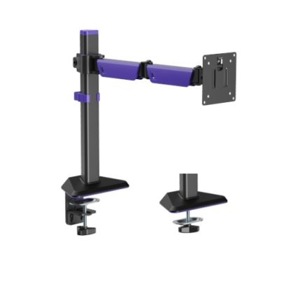 Brateck LDT89-C012 Amethyst Articulating Gaming Monitor Arm Matte Black, Fit Screen Size: 17'-40' Up to 12 KG, VESA 75x75,100x100 (LS) – Brateck