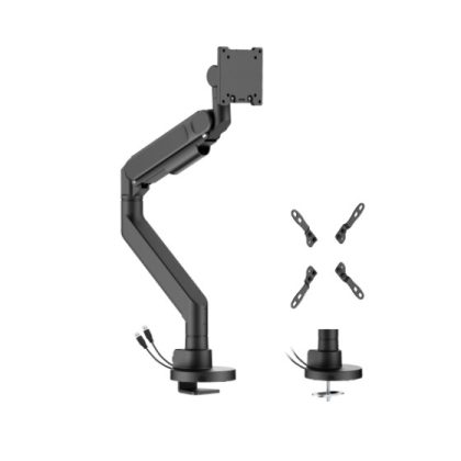 Brateck LDT92-C012UC-B Future-Proof Heavy-Duty Gas Spring Monitor Arm with USB Port (LS) – Brateck