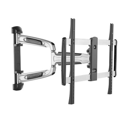 Brateck Chic Aluminum Full-Motion TV Wall Mount For 37'-70' Curved Flat panel TVs up to 35KG, Matte Black Metallic Grey (LS) – Brateck