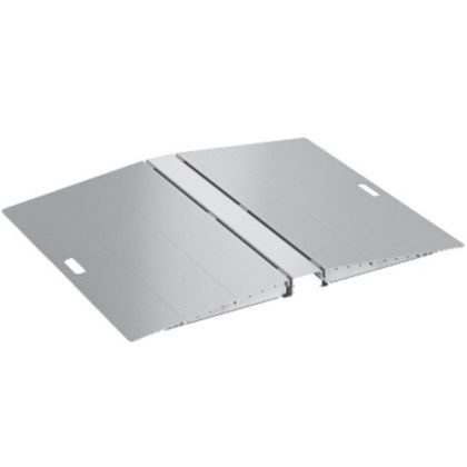 Brateck Two-Sided Aluminum Wheelchair Threshold Ramp, Silver Color, 1114x920x60mm, Weight Capacity 300kg (LS) – Brateck