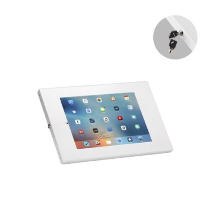Brateck Anti-Theft Wall-Mounted Tablet Enclosure Fit most 9.7' to 11' tablets including iPad, iPad Air, iPad Pro,- White 226x343x22.5mm – Brateck