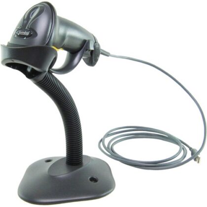 Zebra LS2208 1D Handheld Scanner Kit with Stand, USB, Black – Zebra, 2.1 m