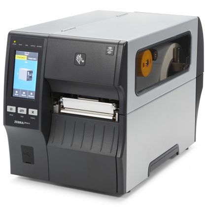 Zebra ZT411 4-inch Industrial Label Printer, 300 dpi, Thermal Transfer, Peel and Rewind – Zebra